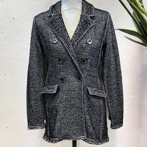 Chico's Notch Collar Cardigan Sweater Blazer NWT Size 4 - Picture 1 of 10